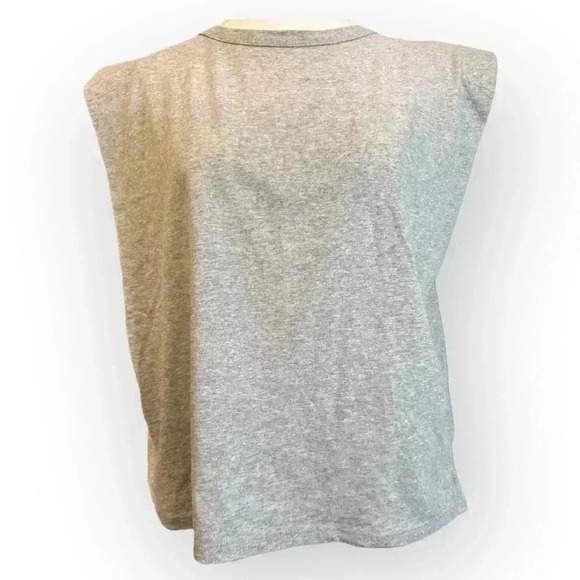 Maison Stella et Suzie | Padded Muscle Tee in Light Gray (M) - Picture 4 of 10